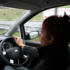 Nesha at the wheel