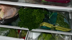 Fridge with food