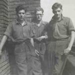 Celle 1946. Roy Throssell, Ken Watts and  George Clarke
