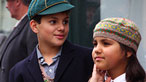 Two of the Coal House evacuee children