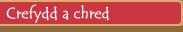 Crefydd a chredf