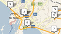 Detail of Jersey walk map