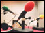 Microphones in a radio studio
