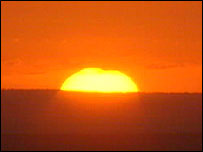 Sun at Dartmoor