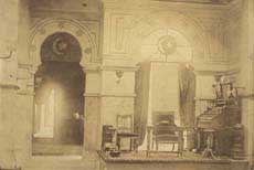 Inside the mosque