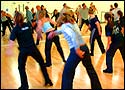 Picture: Students in Matthew Bourne master-class