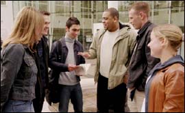 Students talking