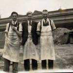 1939/40. Digging air raid shelters at Edger Allen & Co., Tinsley, Sheffield. A.E. Hoyland in the middle. 1939/40. Digging air raid shelters at Edger Allen & Co., Tinsley, Sheffield. A.E. Hoyland in the middle.