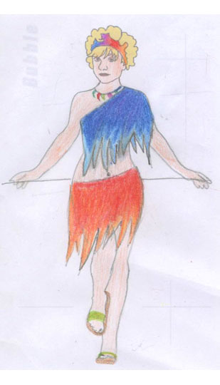A cavegirl