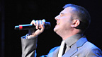 Plan B joined Elton on stage for I Guess That's Why They Call It The Blues.
