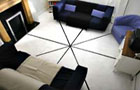 Furniture placed symmetrically