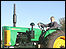 Green tractor