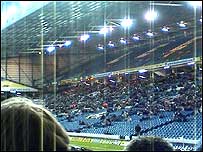 Half empty stadium