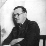 Wlliam. G. Foster  Picture taken in his office in Haifa some time in the early 40's