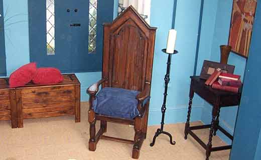 High backed chair