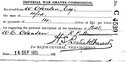 Receipt paid by my Grandfather to have extra letters engraved on his Son's memorial