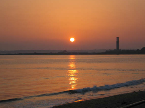 Sunset over Jersey