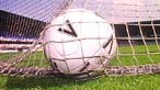 Football in a net