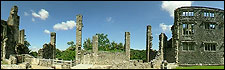 The ruins of Berry Pomeroy Castley