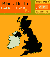 Image of British population during 1348 - 1350