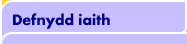 Defnydd iaith