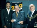 Del receives his medal
