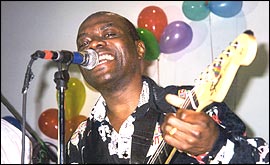 man playing guitar