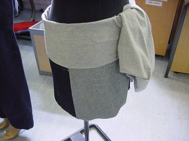 Reverse Denim Skirt