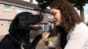 Andrea and her guide dog Cara