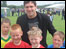 David Dunn with some of the players