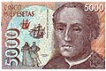 Five thousand peseta note