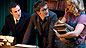 Sir Robert, the Doctor and Rose.