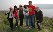 Uncle Piers falling over