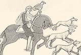 Image of Anglo-Saxons hunting