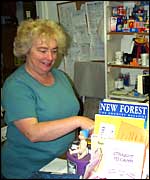 Rosie runs the shop