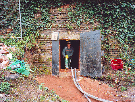 The entrance