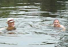 swimming