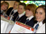 The Rednock group with their certificate