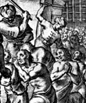 Etching showing Barbary slaves