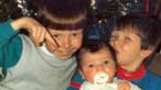 Adam with his older brothers