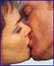 A kiss.
