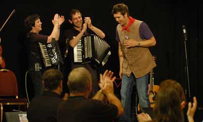 Rhod calls the dance steps