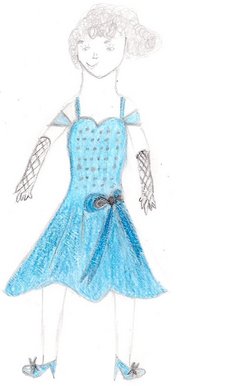 Blue dress