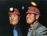 Old mates meet up in the tunnel after 50 years