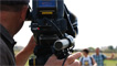 Cameraman Rob McDougal capturing the action