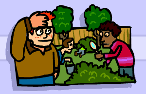 Plant pot painting