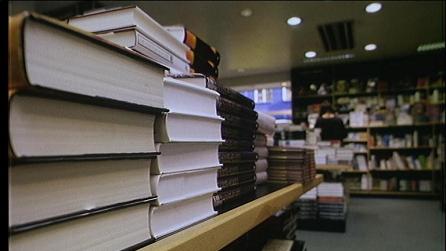 Books in a library