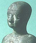 Bronze statue of Imhotep chief architect to the Third Dynasty King Djoser
