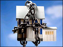 House in chains