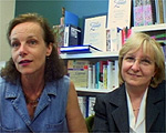 Noelle Guilloton and Nicole Delorme